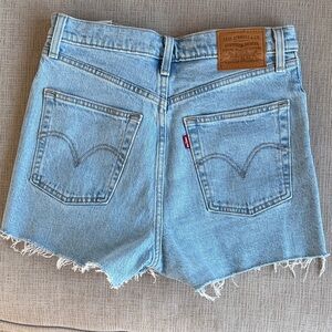 Levi's Light Blue Jean Shorts